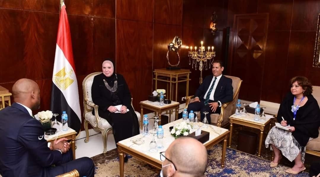 وزيرة التجارة تبحث مع سكرتير عام اتفاقية التجارة الحرة القارية الأفريقية تفعيل الاتفاقية