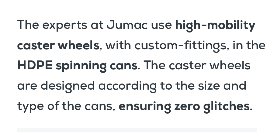 Jumac Spinning Cans: Removing Sliver Handling Issues With Ease